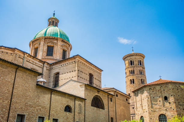 istock Ravenna cathedral and baptistery under blue sky in emilia romagna, italy 2192693972
