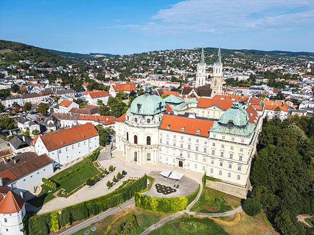 Monastery of Klosterneuburg in Lower Austria during summer.
