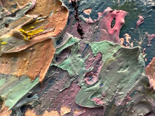 istock Multicolored strokes of oil paint 2192698508