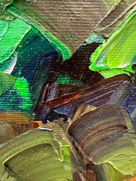 istock Large strokes of paint on the canvas 2192698527