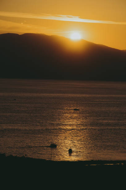 Golden hour on the sea
