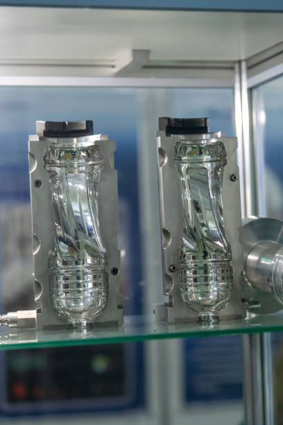istock Innovative glass bottle molds on display in a manufacturing facility showcasing advanced design and craftsmanship 2192699603