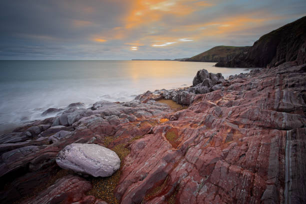 Swan Lake Beach at sunset