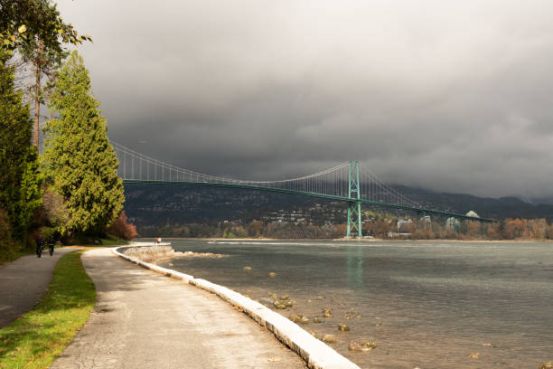 istock Stanley Park Seawall and Lions Gate Bridge 2192701079