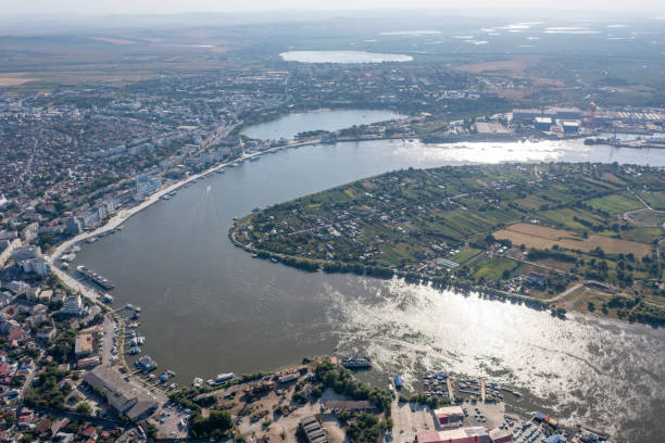 istock Tulcea, Romania. Sulina Branch, marine navigation on Danube River 2192703536