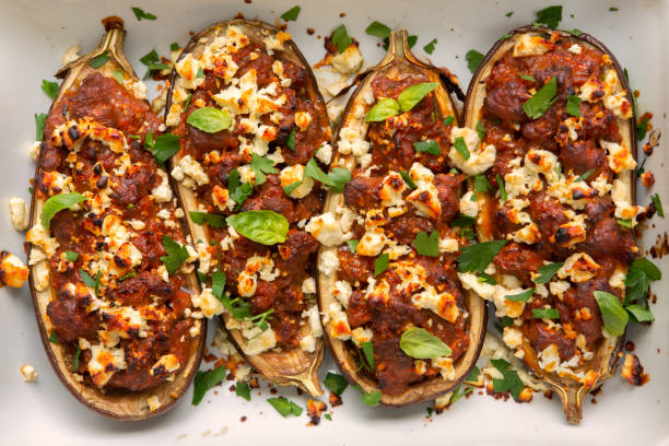 istock Italian Stuffed and Loaded Baked Eggplant Entree 2192713574