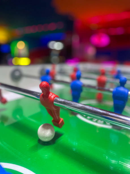 istock Foosball Game Under Vibrant Lights 2192714482