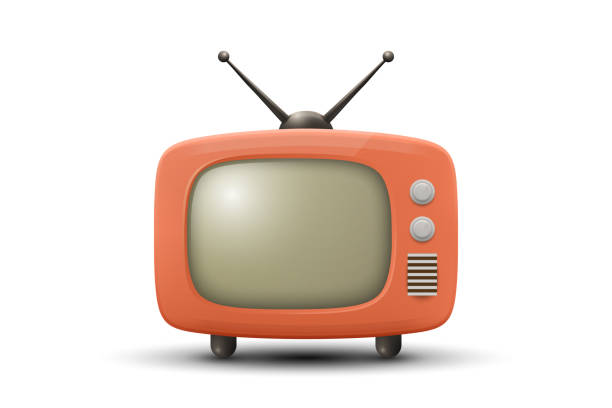 istock Vector 3D Realistic Retro TV Set Icon. Retro TV Symbol for Web, App, Logo, UI. Retro TV Design Template, Clipart, Illustration for Branding 2192719245