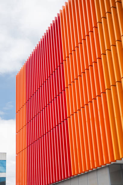 istock Minimalist Building with Colored Lines and Modern Architecture 2192725019