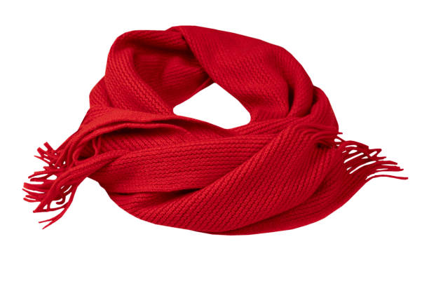 istock Red scarf isolated on white background 2192737718