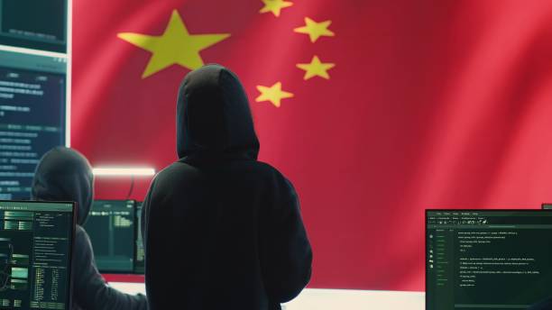 istock Terrorist person in a Chinese cyber security room hacking national systems 2192738688