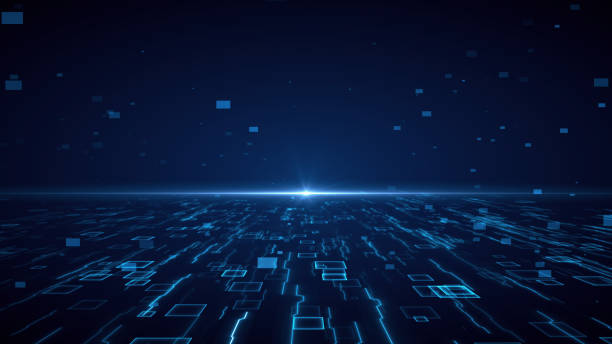 istock Technology tunnel digital business corporate abstract particles hex presentation broadcast background 2192741017