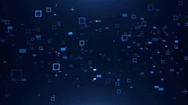 istock Technology tunnel digital business corporate abstract particles hex presentation broadcast background 2192741018