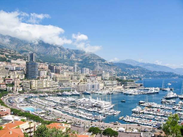 Panoramic View of Monaco and Port Hercule