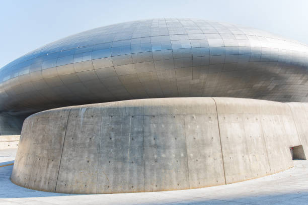 Seoul, Korea - October 23rd  2017, It is the beautiful modern Architects for multi-cultural complex in Seoul Dongdaemun Korea.
