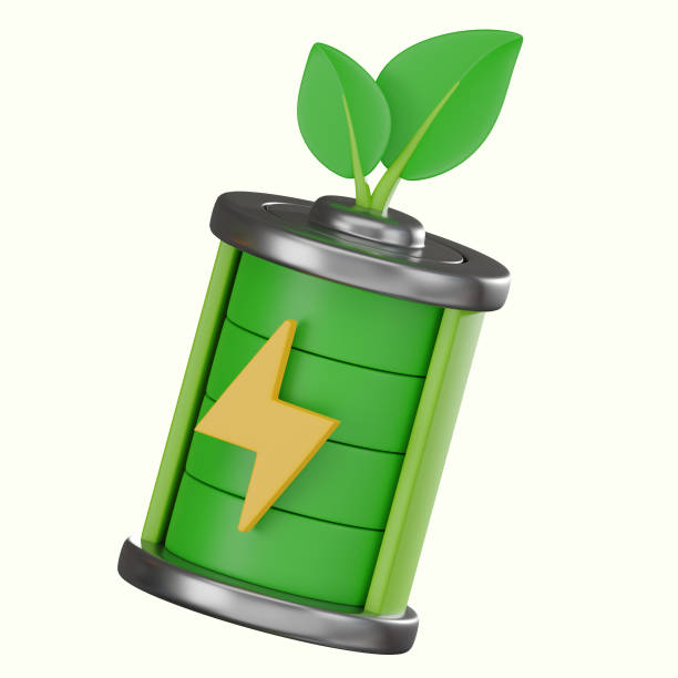 istock 3D render, Eco Power Unleashed of Green Energy Battery, Icon Illustration 2192744412