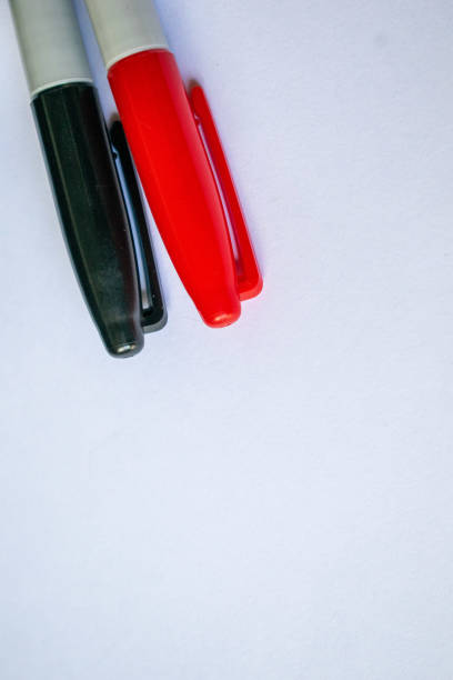 istock Red and Black Markers on a White Surface 2192747798