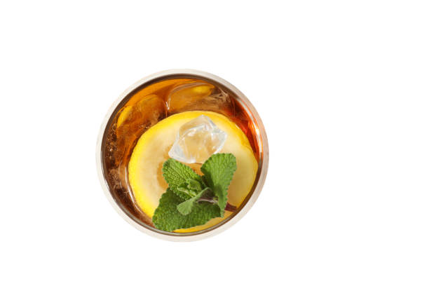 istock Ice tea - drink for refreshing in hot summer weather, isolated on white background 2192749189