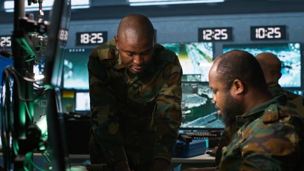 istock Intelligence agency professionals read mission case file 2192751907