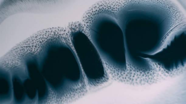 istock Ink dripping wet blob shapeless spot row paint 2192751970