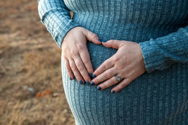 istock Hands on pregnant belly 2192752351