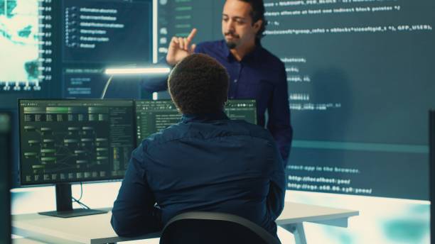 istock Cyber defense team working in a governmental security operations center 2192755390