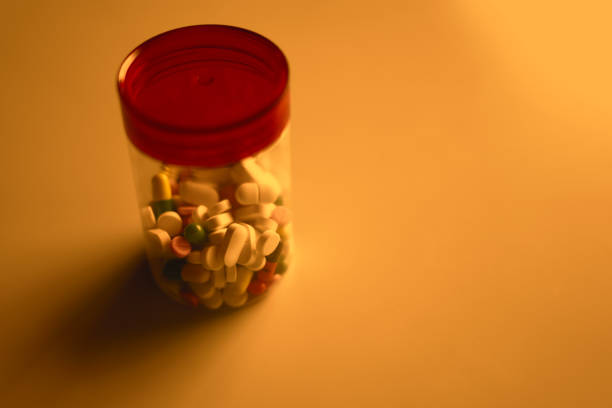 bottle of pills. medical image