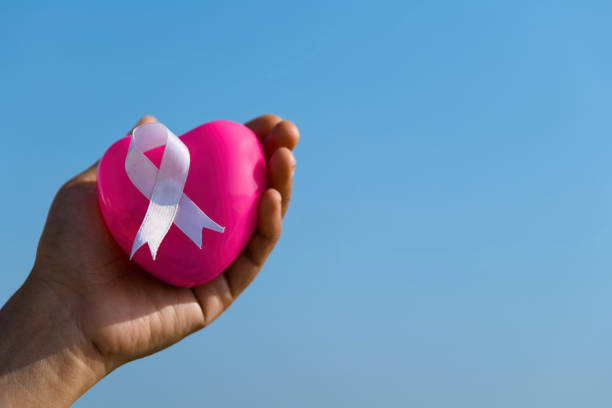 istock Pink Heart and White Ribbon 2192758758