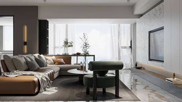 istock Modern Minimalist Home Create a Luxurious living room interior with modern and functional furniture 2192761203