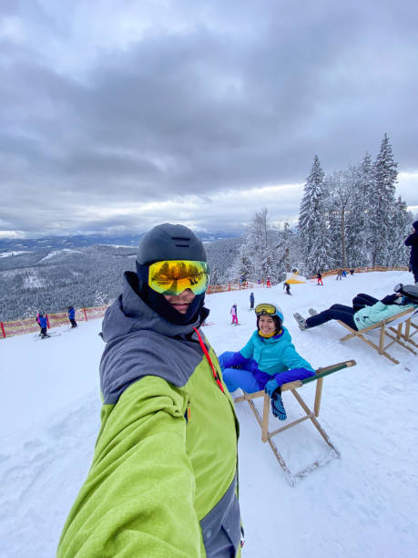 istock Skiing Selfie on Snowy Mountain Slope 2192762584