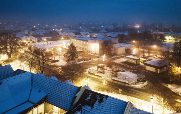 istock Centre in small village at nigth 2192765000