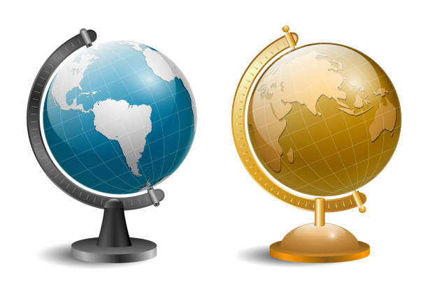 istock Set of Realistic Globe Models Portable illustration, isolated on white 2192765828