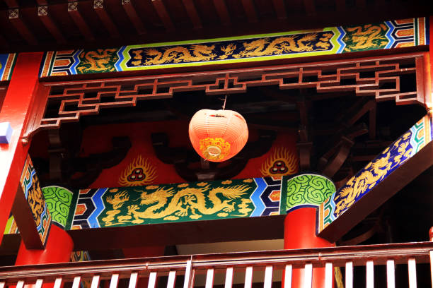 istock Ancient Chinese palace wall dragon 2192767853