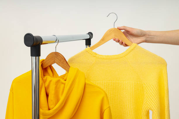istock Wardrobe rack with different clothes, concept of different clothes 2192768344