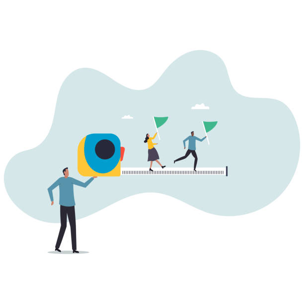 istock Measure employee performance, evaluation or assessment, staff improvement or success level, appraisal,business concept.flat character. 2192771579