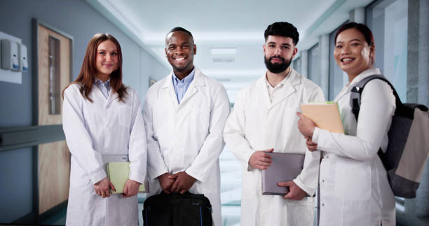 istock Nurse And Doctor Students Trainees Walking 2192772456