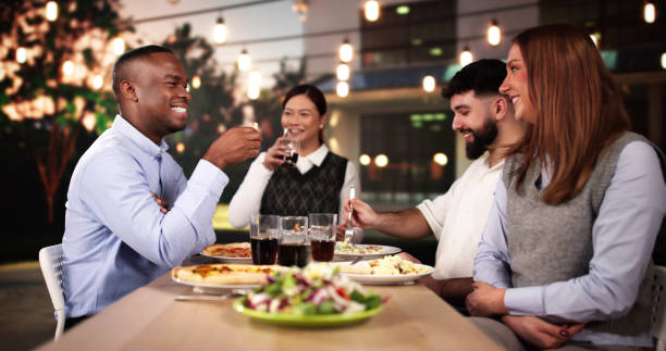 istock Evening Dinner Outdoors At Patio. Food Party 2192773939