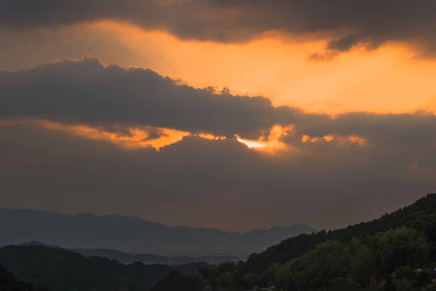 background overlay footage video sunset sky clouds