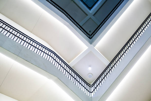 typical staircase at a historic building in austria