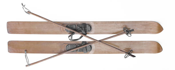 istock wooden hunting skis isolated on white background 2192774819