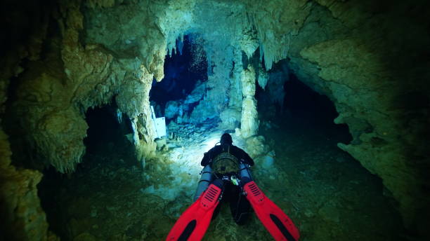 istock Cenote scuba cave diving 2192776372