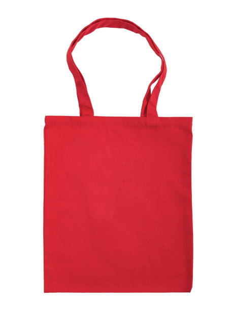 istock Red canvas bag is isolated on a white background. 2192778779