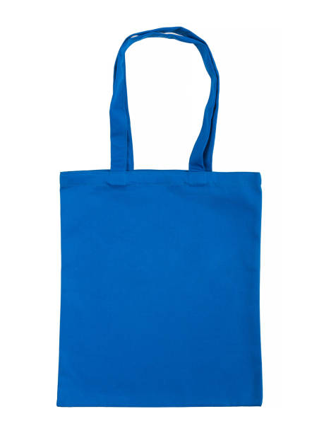 istock Blue canvas bag is isolated on a white background. 2192778780
