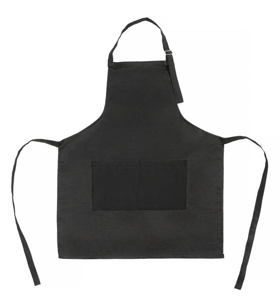 istock Black apron with pockets. Object is isolated on a white background. 2192778782