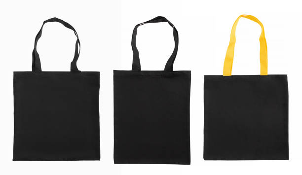 istock Black canvas bags isolated on a white background. 2192778785