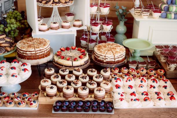 istock Dessert buffet with cakes and pastries 2192780026