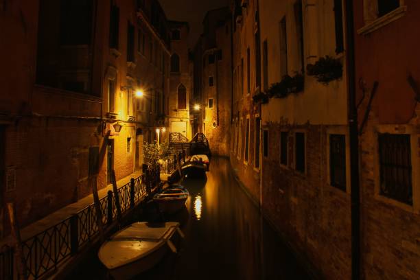 istock Venetian Canal at Night 2192783958