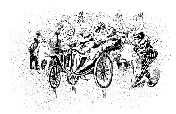 Antique image from French magazine