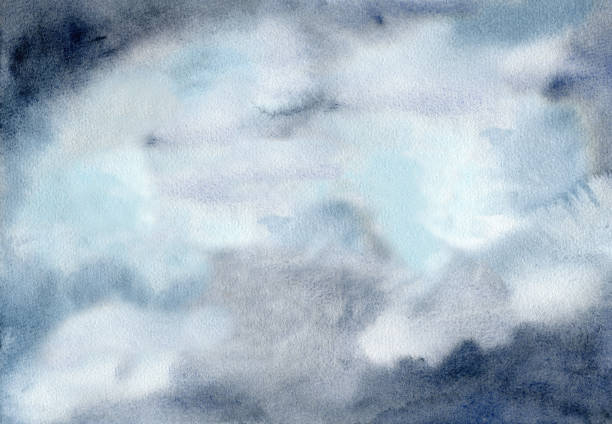 Blue grey watercolor pattern grunge texture background design material