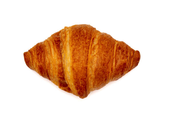 istock Golden Butter Croissant Isolated on White Background 2192785576